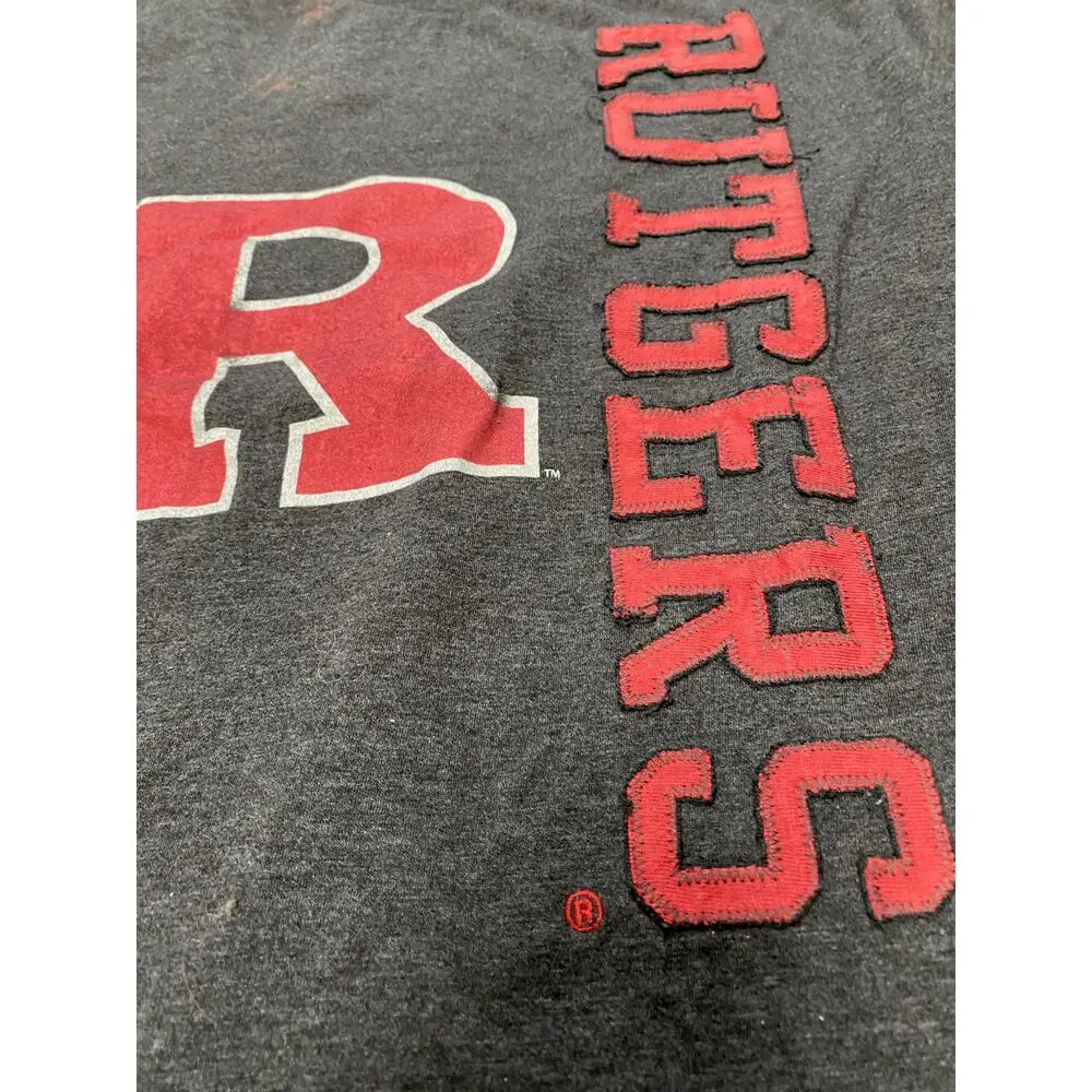 Gray and Red Rutgers College Tee - Picture 2 of 6